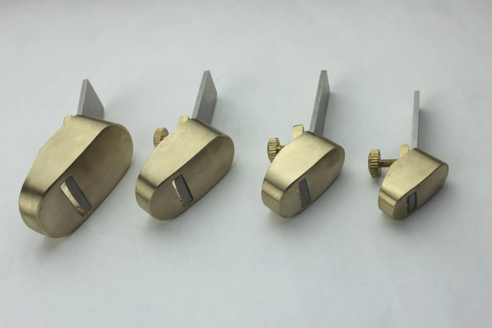 Brass Plane Plane for Violin Making, Woodworking, Luthier Tools, 4Pcs