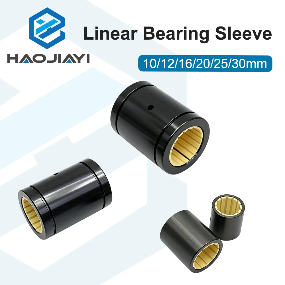 Linear Bearing Plastic Bushing RJUM01/RJUM02-10/12/16/20/25/30 Wear Resistant Shaft Sleeve 5PCS