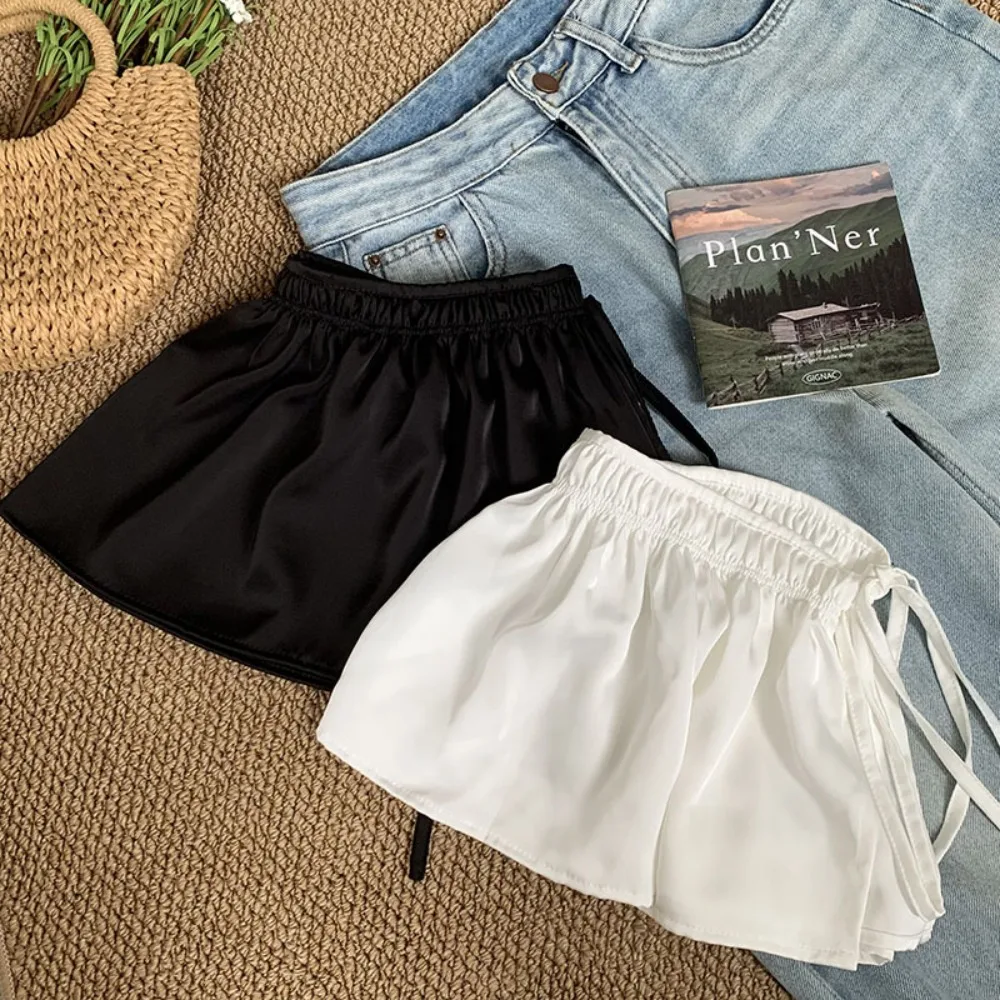 

Fashion Hip-hop Layer Outfits Skirt Shirt Extender Sweet Lace Up Hip Scarf Solid Color Y2K Ruffled Edge Waistband Streetwear