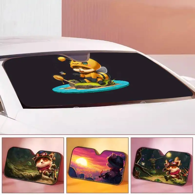 

T-Teemo League Of Legends Summer Car Sunshade Front Windshield Sunshade Sunblock Thermal Insulation Sunshade