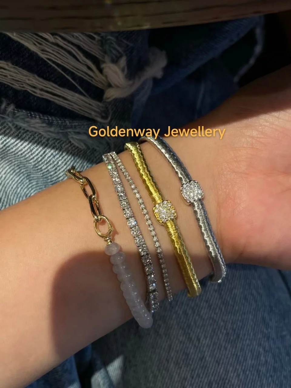 

1 Micron 18K Yellow/White Gold Plated 925 Sterling Silver 1ct VVS Cushion Moissanite Bracelet Snake Chain Bangle Women Jewelry