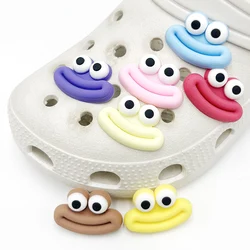 1Pcs Colorful Thick Lips PVC Shoe Charms Sandals Accessories For Wristbands Shoe Buckle Decorations Kid Gift Shoe Clips Badge