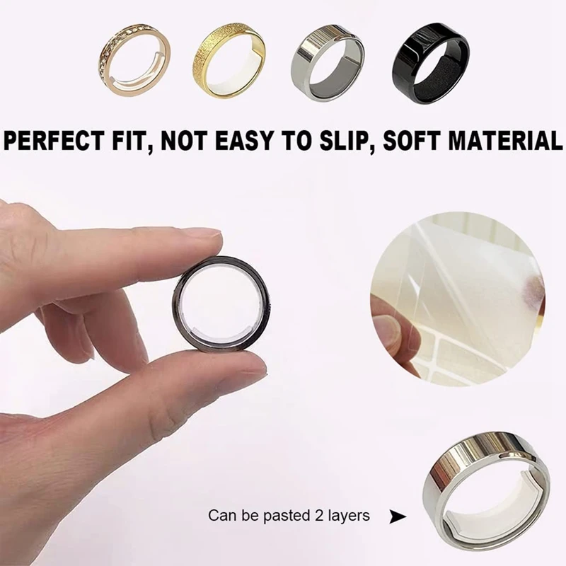 84Pcs Ring Size Adjuster, Jewelry Guard Tightener For Loose Rings, Ring Sizer, For Preventing Rings From Slipping Off