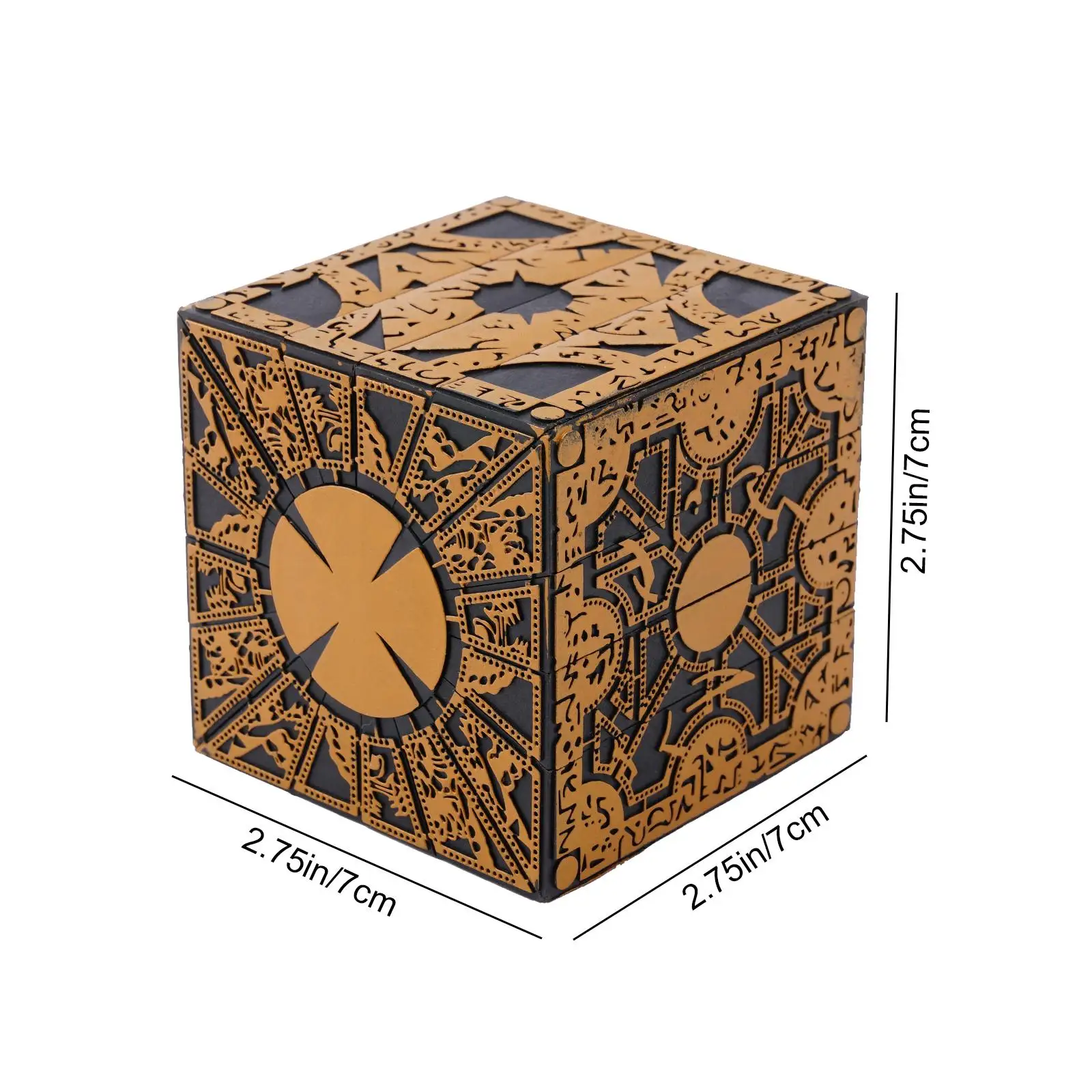 Hellraiser Cube Puzzle Box Removable Lament Horror Series Full Film Function Ornaments Puzzle Props Box Cube Needle Model Q0R6 view 2
