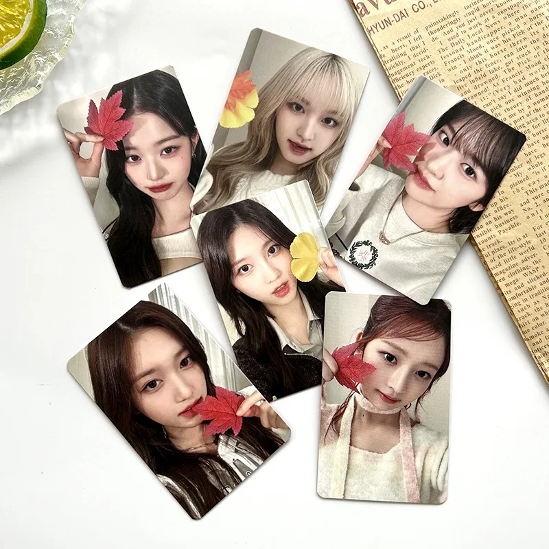 6pcs/set Kpop Idol IVELomo Cards 2023 Photocards Photo Card Postcard for Fans Collection