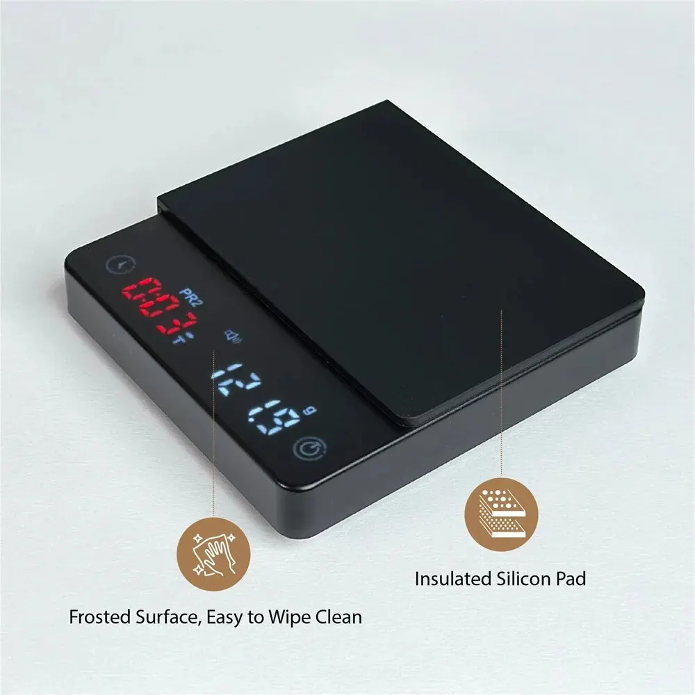 Mini Coffee Nano Coffee Scale with Timer Espresso Scale with Auto Tare Touch Sensor and Silicone Cover