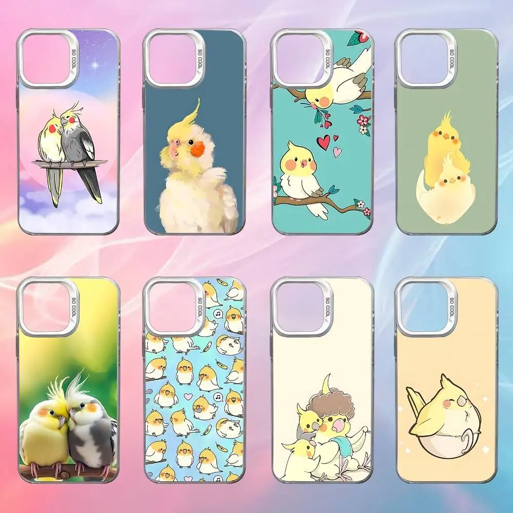 

C-Chubby C-Cockatiel Phone Case For iPhone 17,16,15,14,13,12,X,8,Pro,Max,Plus,SE4,Air,Mini White IMD HD Matte