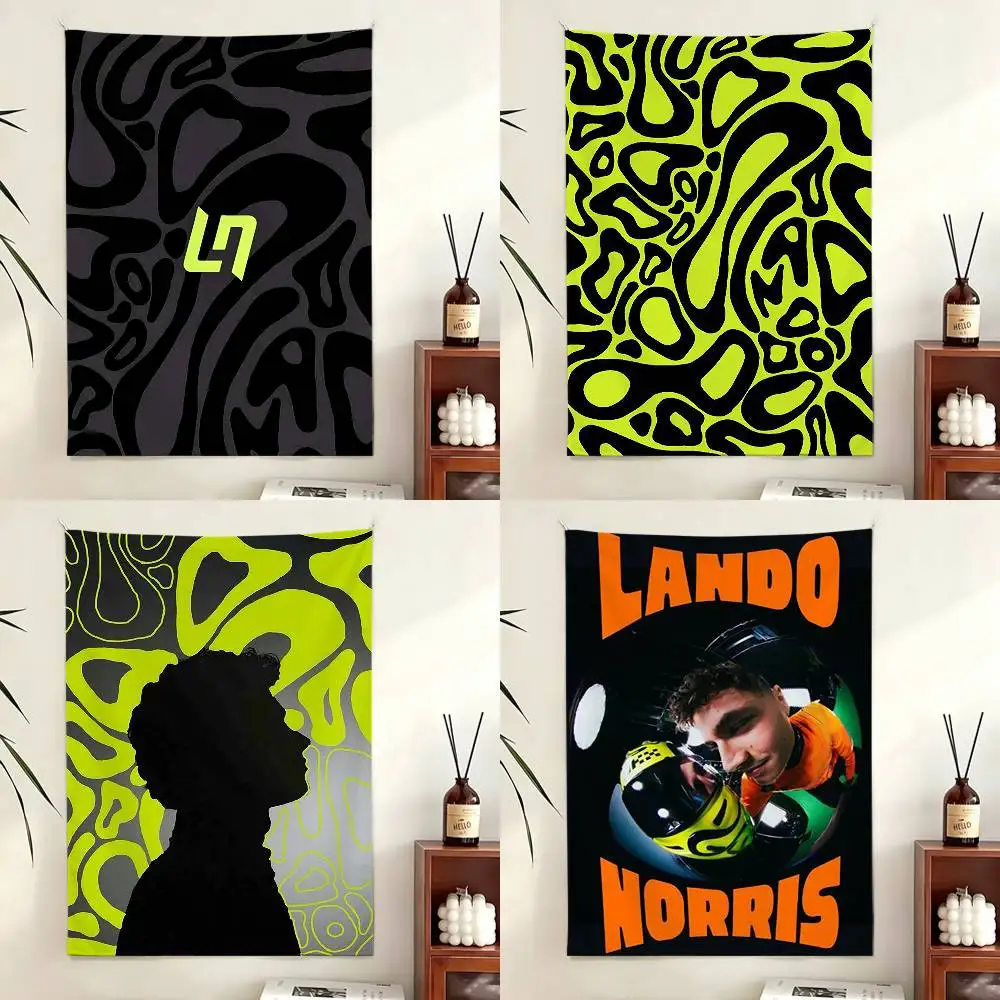 Racing Driver L-Lando N-Norris Funny Flags for Bedrooms Home Decor Items Outdoor Decors Garage Decoration Flaga