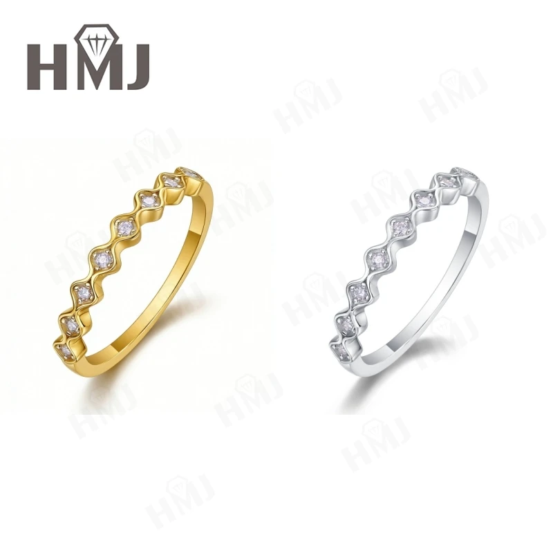 

Кольца с муассанитом цвета D, серебро 925 пробы, круглая огранка, VVS1, для женщин, обручальное кольцо, ювелирное изделие, подарочная упаковка, на годовщину