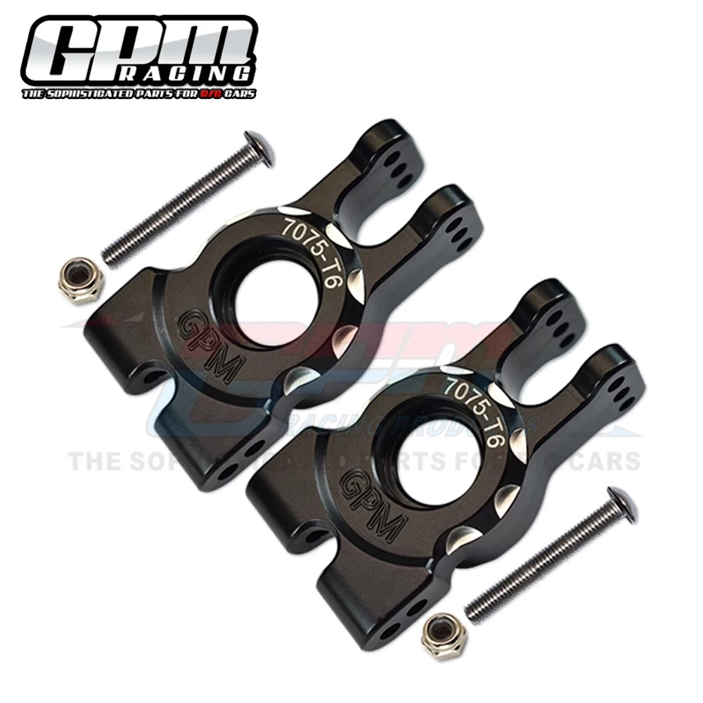 GPM para Traxxas 1/8 Trineo 4WD Monster Truck 95076-4 coches de control remoto Metal 7075 aleación dirección trasera cubo trasero eje portadores 9552