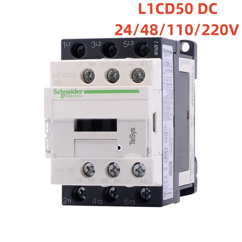 

Schneider Contactor LC1D50BD DC Contactor LC1D50 24VDC 48VDC 110VDC 220VDC LC1D50 Contactor