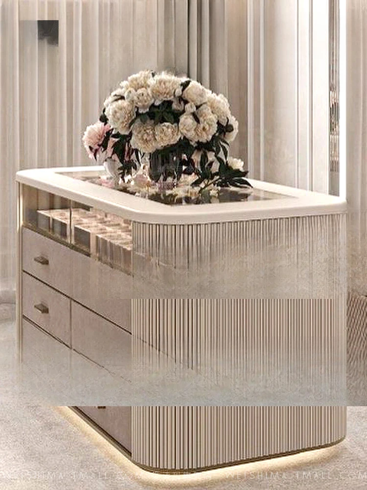 Cream style jewelry cabinet, modern home locker