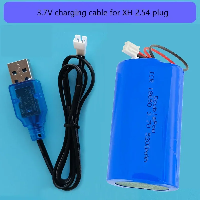 3.7V USB charging cable XH2.54/PH2.0/SM-2P plug charger USB charger with indicator light with Protection 3.7V Battery Charger