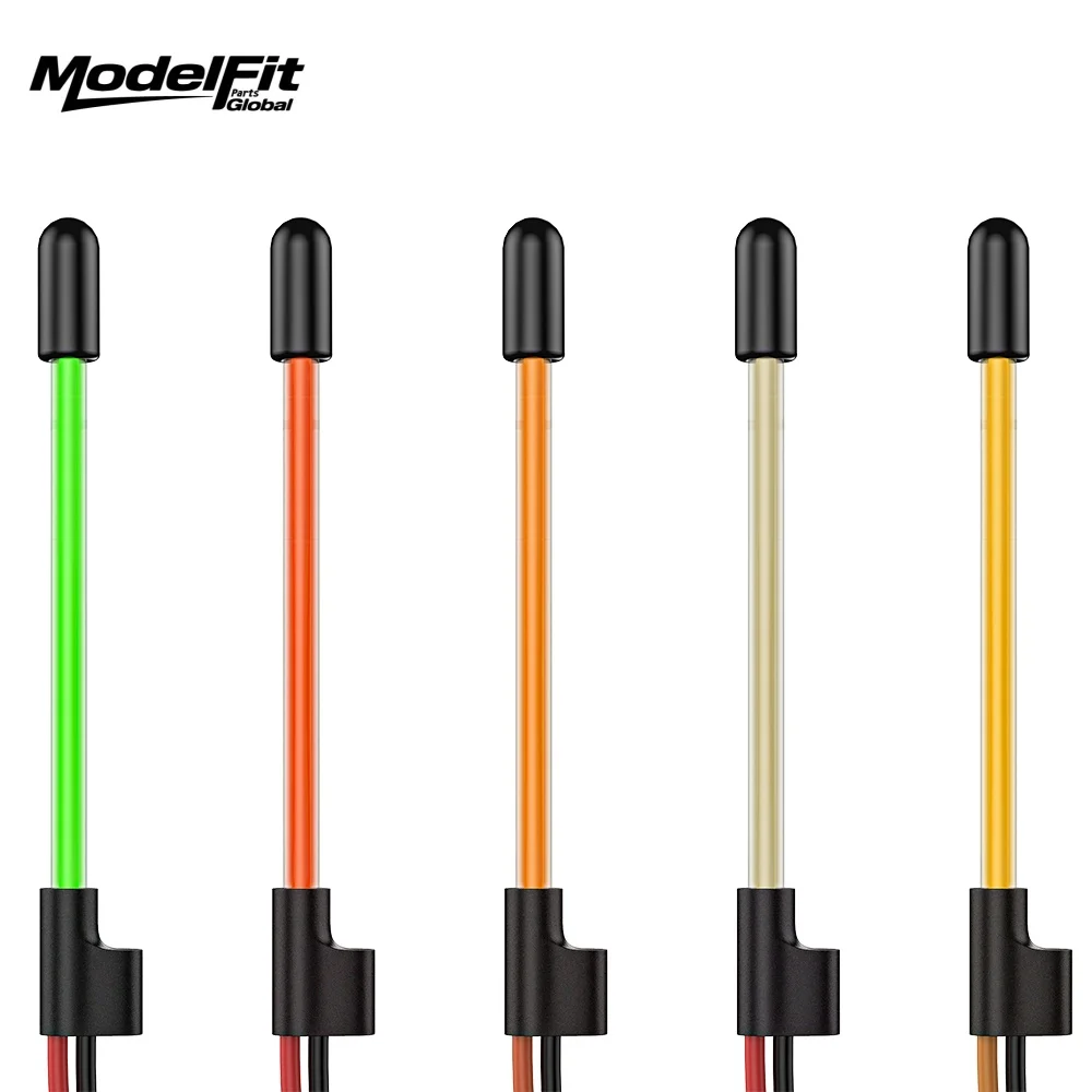 Simulation Flagpole LED Night Light Decorative For 1/18 1/24 1/30 1/32 Scale RC Crawler Car Upgrade Parts Decoration Accessories