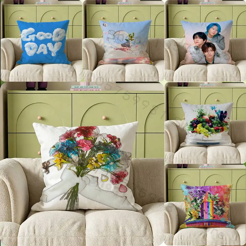 M-Mrs Green Apple Band Gifts PillowCase Sofa Cushion Cover Suitable For Home Bedroom Room custom Decor
