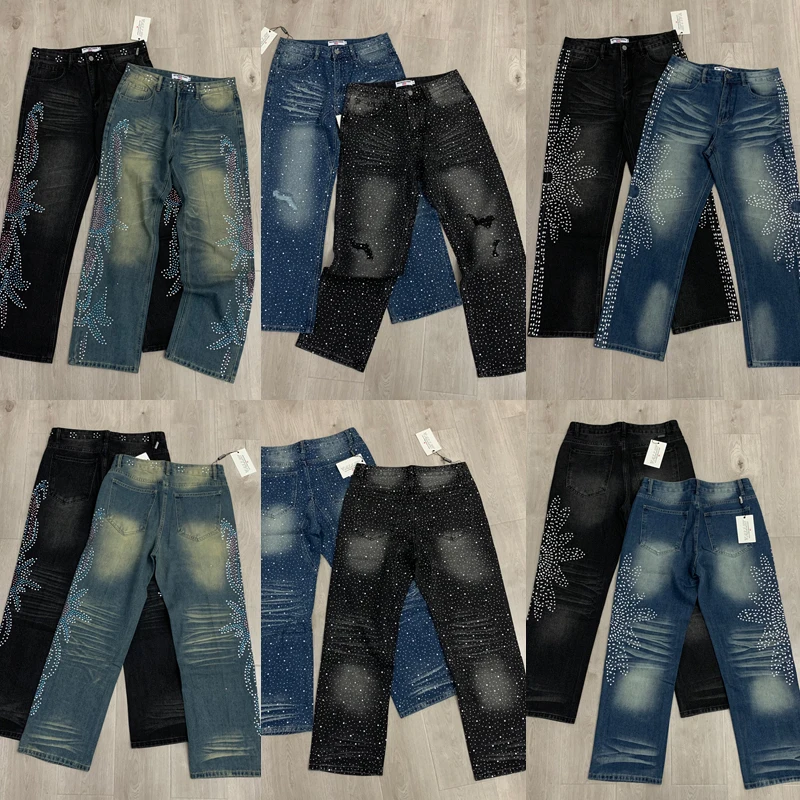 

Real Photo 25SS New Vale Denim Pants American Vintage Loose Straight-leg Trousers High-quality Hot Drill Men's VALLEY Jeans