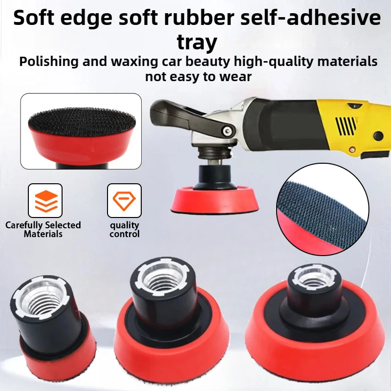 Almofada de polimento de carro M14-1/2/3 polegadas almofada de placa traseira almofada de polimento bandeja de polimento adequada para máquina de polimento rotativa