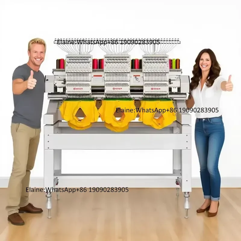 MYSEW MBC-1503 Automatic 3 Heads Multi-Needle High-Speed Garment Computerized Industrial Three Heads Embroidery Machine