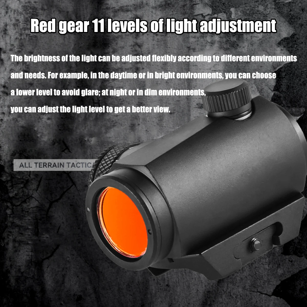 102T Tactical Holographic Red Dot Sight Base 1x20 Fast Bird Hunting Scope 11-speed Light High-transmittance Iris Telescope