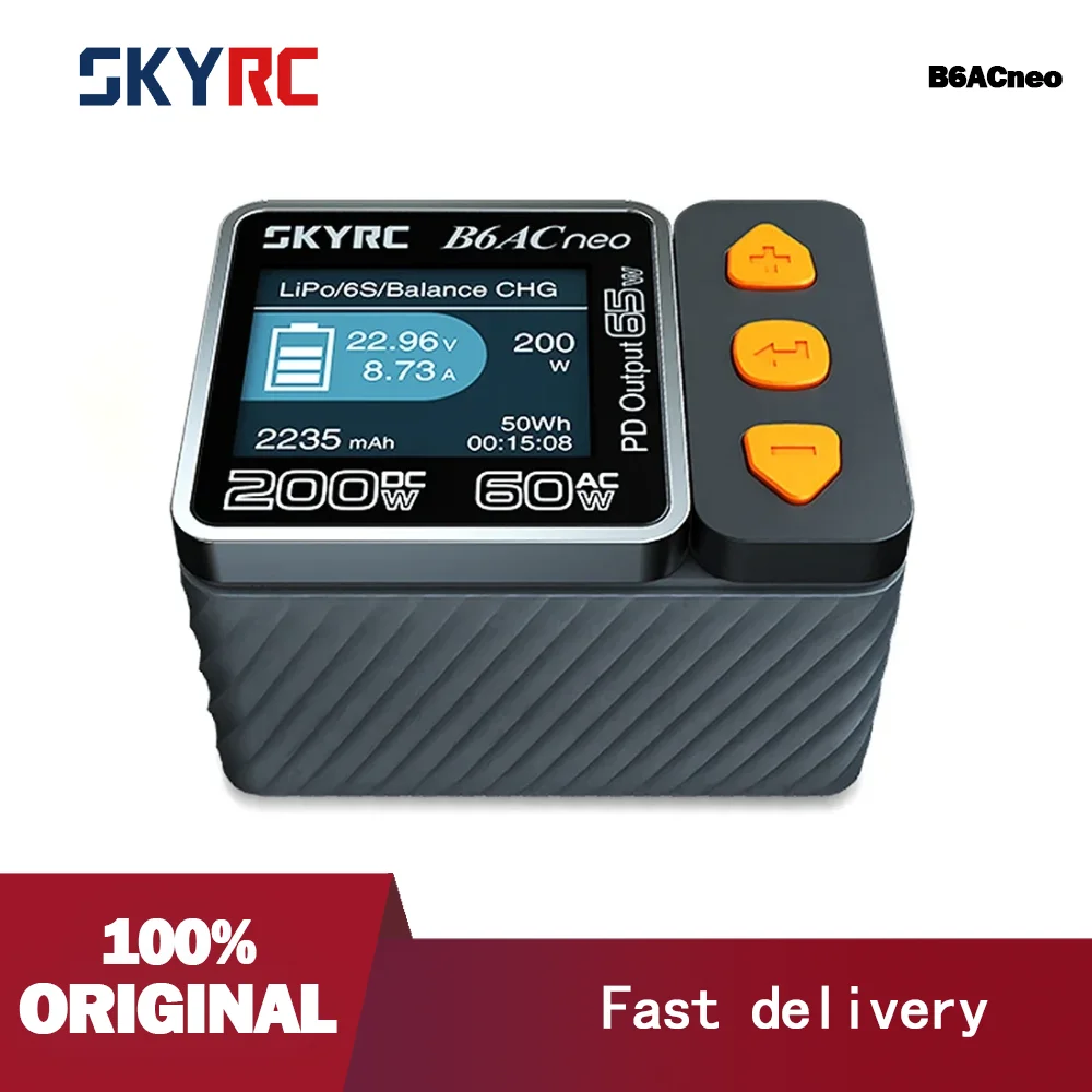 

New SkyRC B6ACneo Smart Charger DC 200W AC 60W Battery Balance Charger B6AC neo SK-100200 Upgraded for b6ac v2