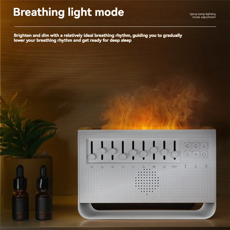 A74G-Белый шум, ночник, увлажнитель воздуха, аромадиффузор, увлажнитель, беспроводной динамик для путешествий, сна, с ночными огнями