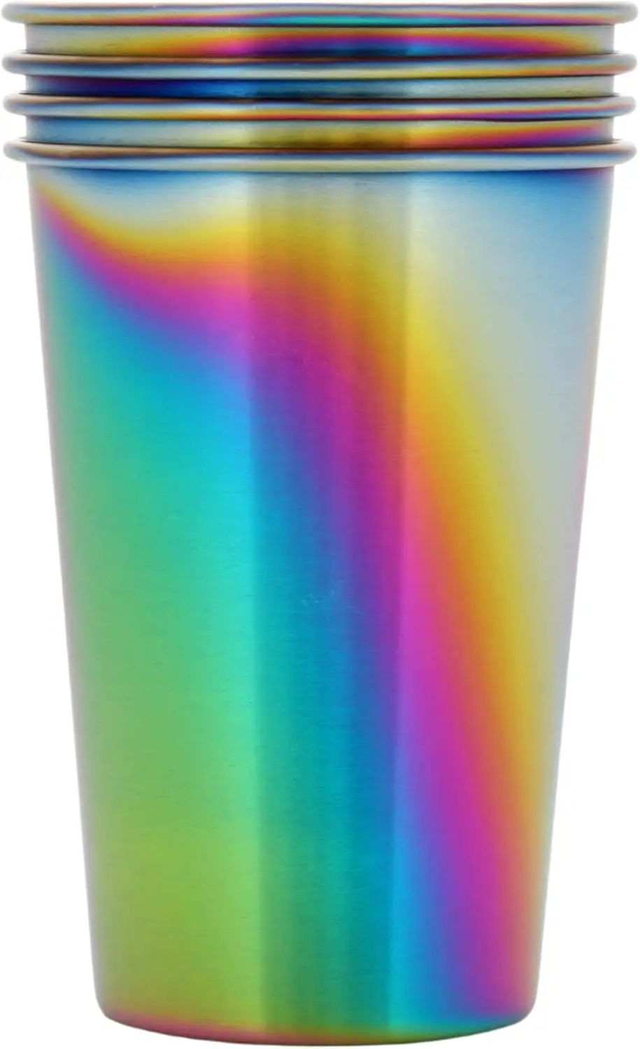 كوب ستانلس ستيل 500 مل / 16 أونصة - متين - قابل لإعادة الاستخدام - الحفلات - المشي لمسافات طويلة - التخييم - نزهة - كوب قابل للتكديس لـ B #2