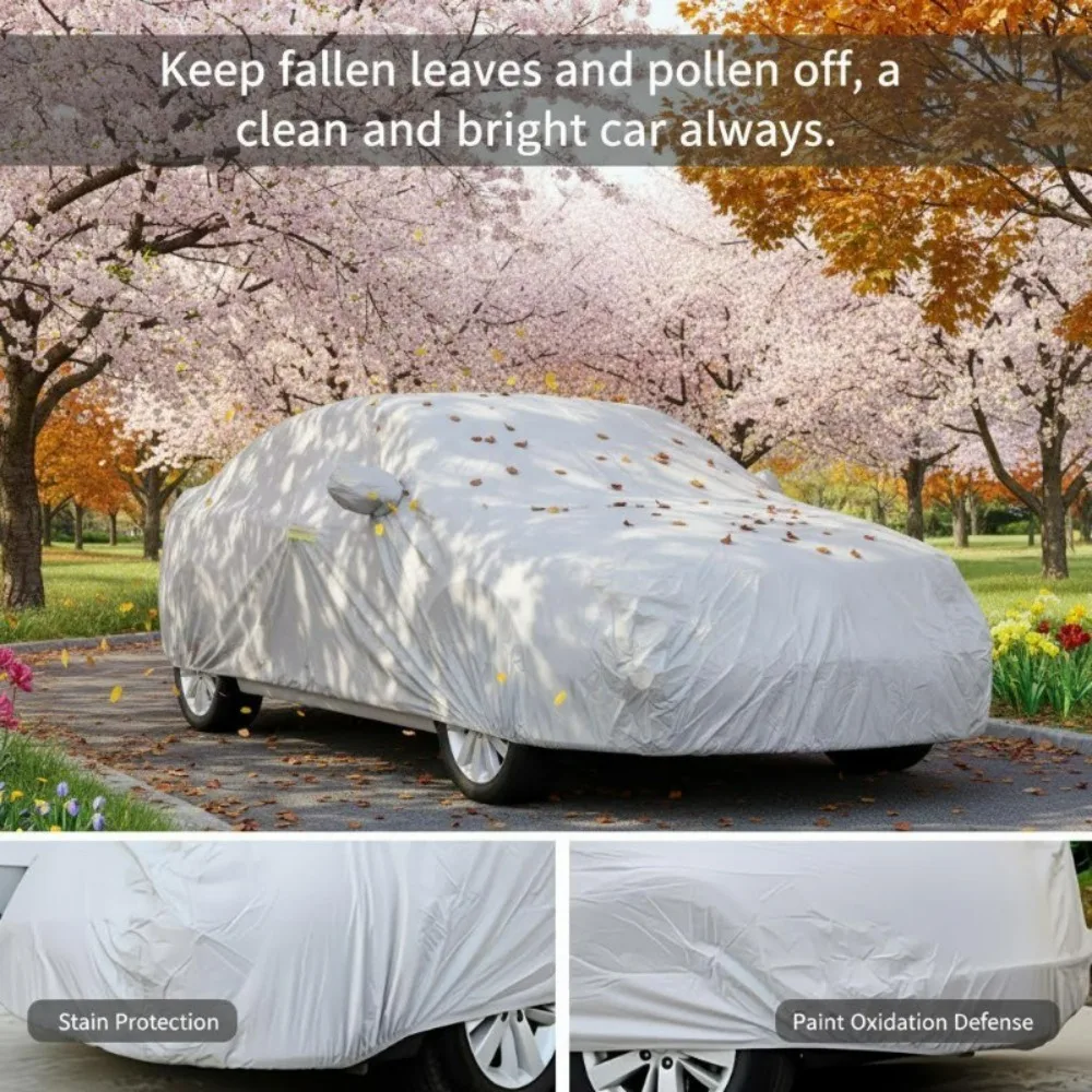 Car Cover for All Seasons Can Provide UV Protection and Resist Dust Snow Rain and Sunlight