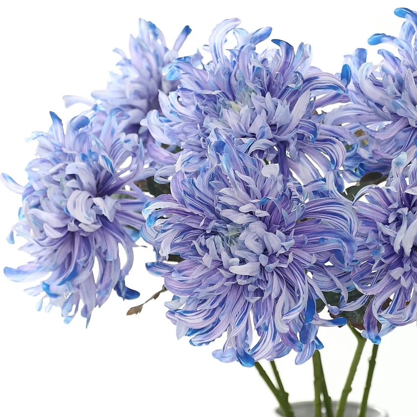 5 Stück Künstliche 3D-gedruckte Krallen-Chrysanthemen aus Seidenblumen, Durchmesser 15 cm, Hochzeitsdekoration, Kunstblumen für Festival- und Heimdekoration – Detail 3