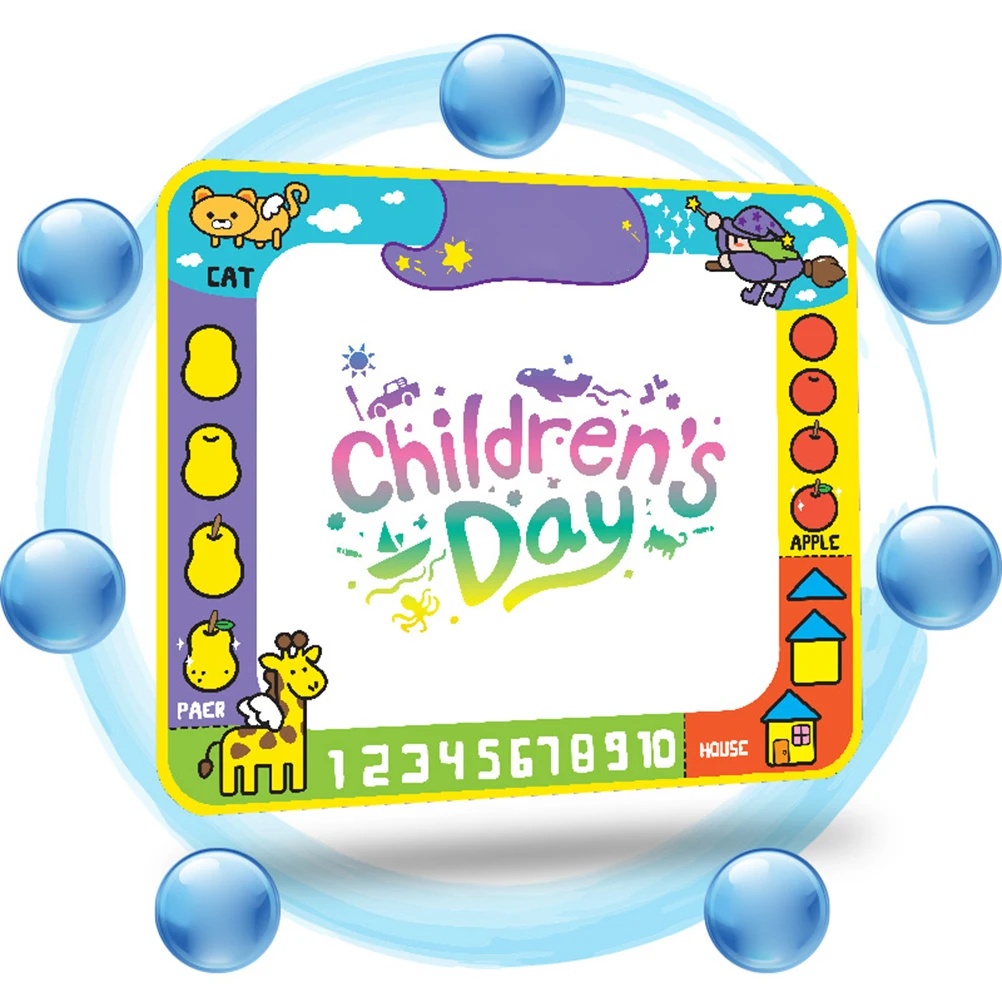 

Water Doodle Mat Kids Drawing Eco Friendly Premium Material Toddler Writing Board Graffiti Blanket Baby Painting Educational Toy