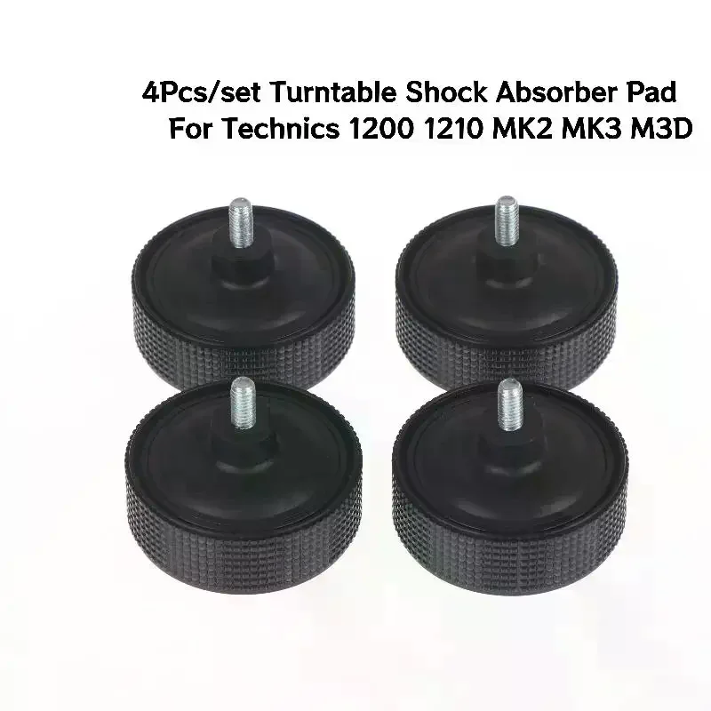 4Pcs Turntable Shock Absorber Pad Damping Foot Pad For Technics SL-1200 Audio CD HiFi LP Vinyl Record Player Accessories