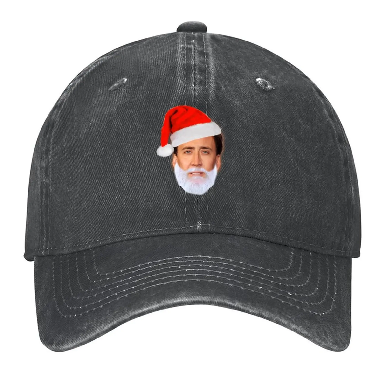 

Nicolas Cage as Santa - Nicholas Cage - Nick Cage - Nic Baseball Cap New In The Hat fishing caps man Women Hats Men's