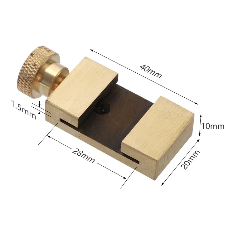 hit productSteel Ruler Limit Adjustment Block, Woodworking Marking Locator, Brass Limiter