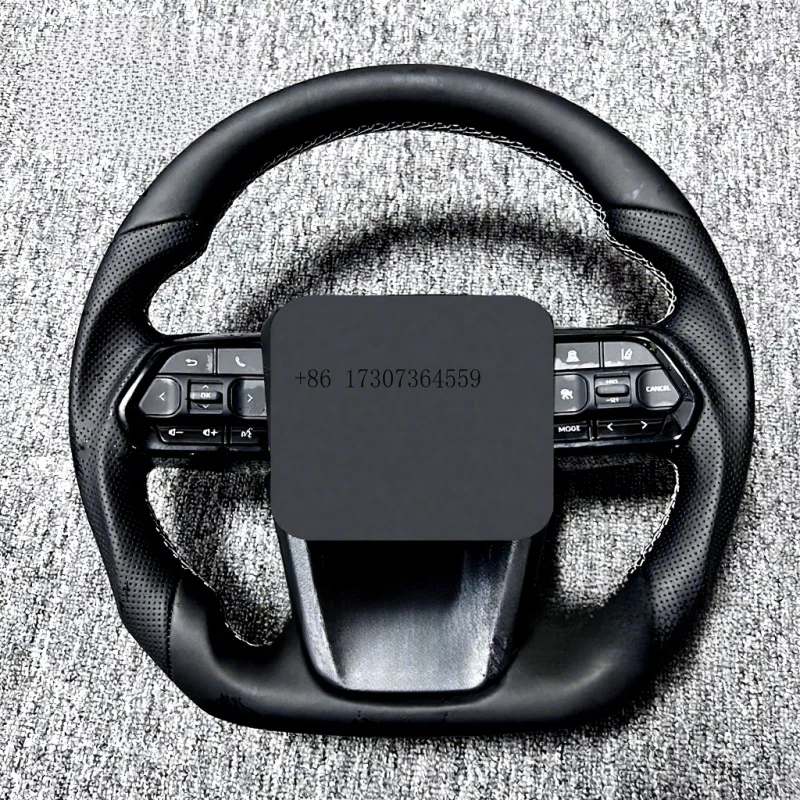 

Полностью кожаный автомобильный руль для Toyota Land Cruiser LC79 LC76 LC70 LC300 2008-2021 GR, спортивный стиль, черный