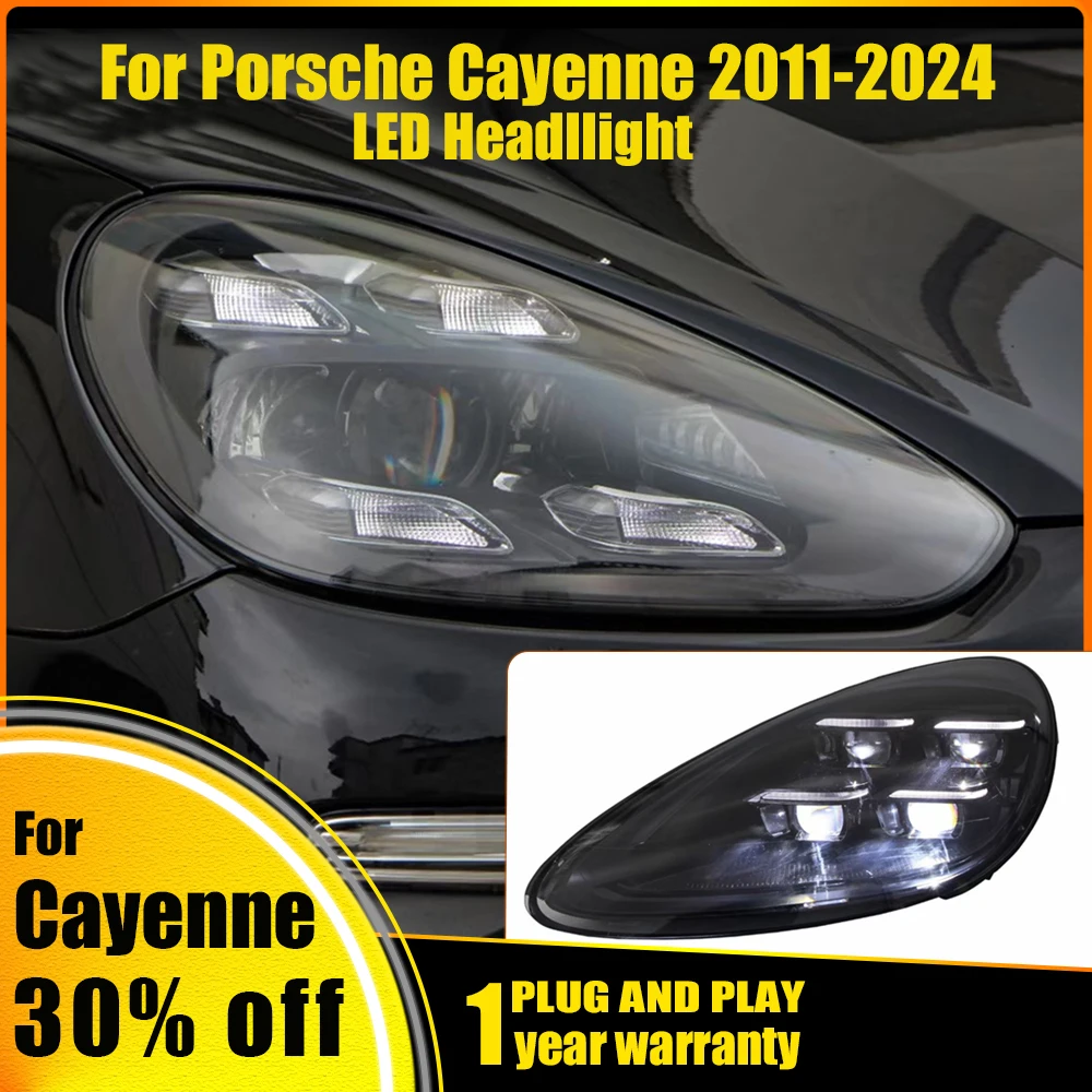 

Car Full LED Headlights for Porsche Cayenne 958 2011-2014 Upgrade 2019 9Y0 Matrix Style Headlamps Assembly Dynamic Turn Lights