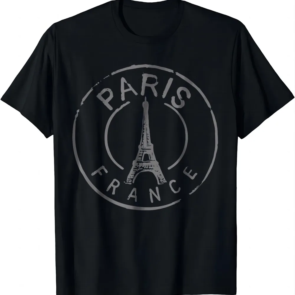 Vintage Retro Paris France Eiffel Tower Love Men Women Kids T-Shirt Unisex Summer Streetwear Tops Graphic T Shirts Camiseta