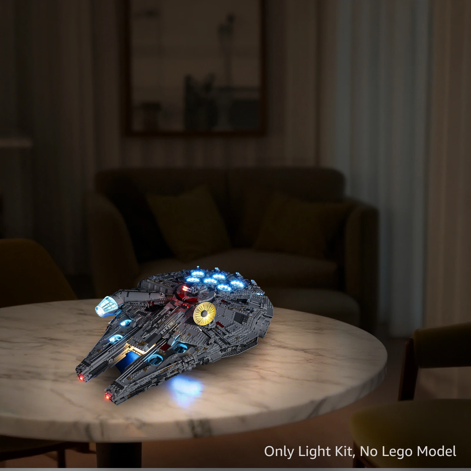 

Комплект светодиодных фонарей Kyglaring подходит для декоративной лампы Lego Millennium Falcon 75192, строительного блока, модель в комплект не входит