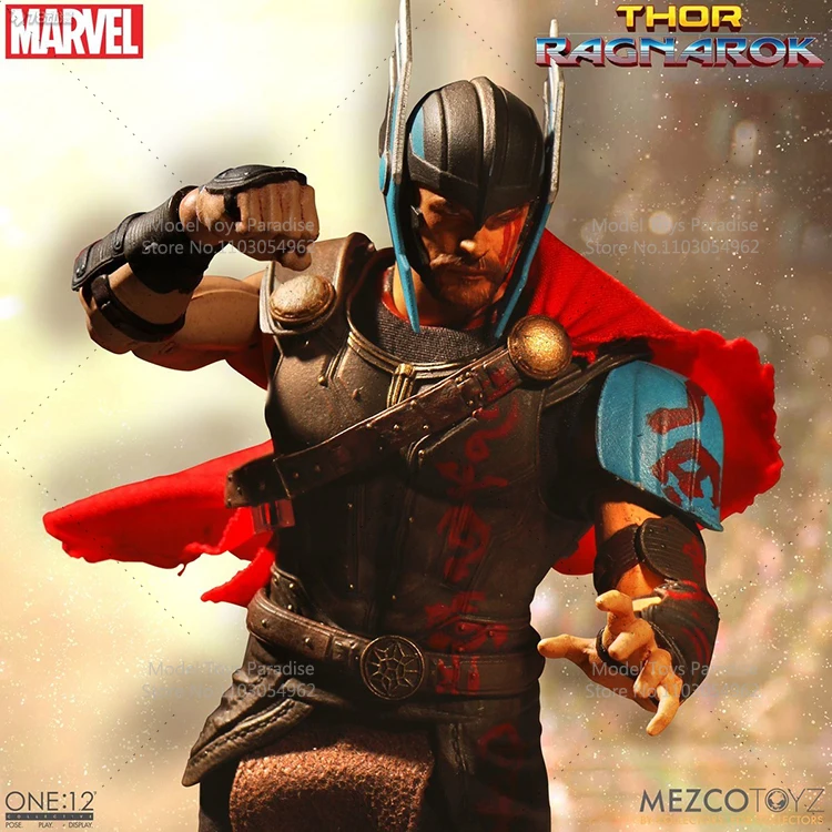 Original Mezco 1/12 Collectible Toys Thor The God of Thunder Thor：Ragnarok Super Hero Men Soldier 6inch Action Figure Model Gift