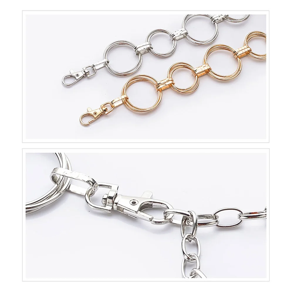 

Geometric Circle Waist Chain Silver Metal Body Jewelry For Women Lightweight Fashionable Adult Waist Belt Travel Party Accessory
