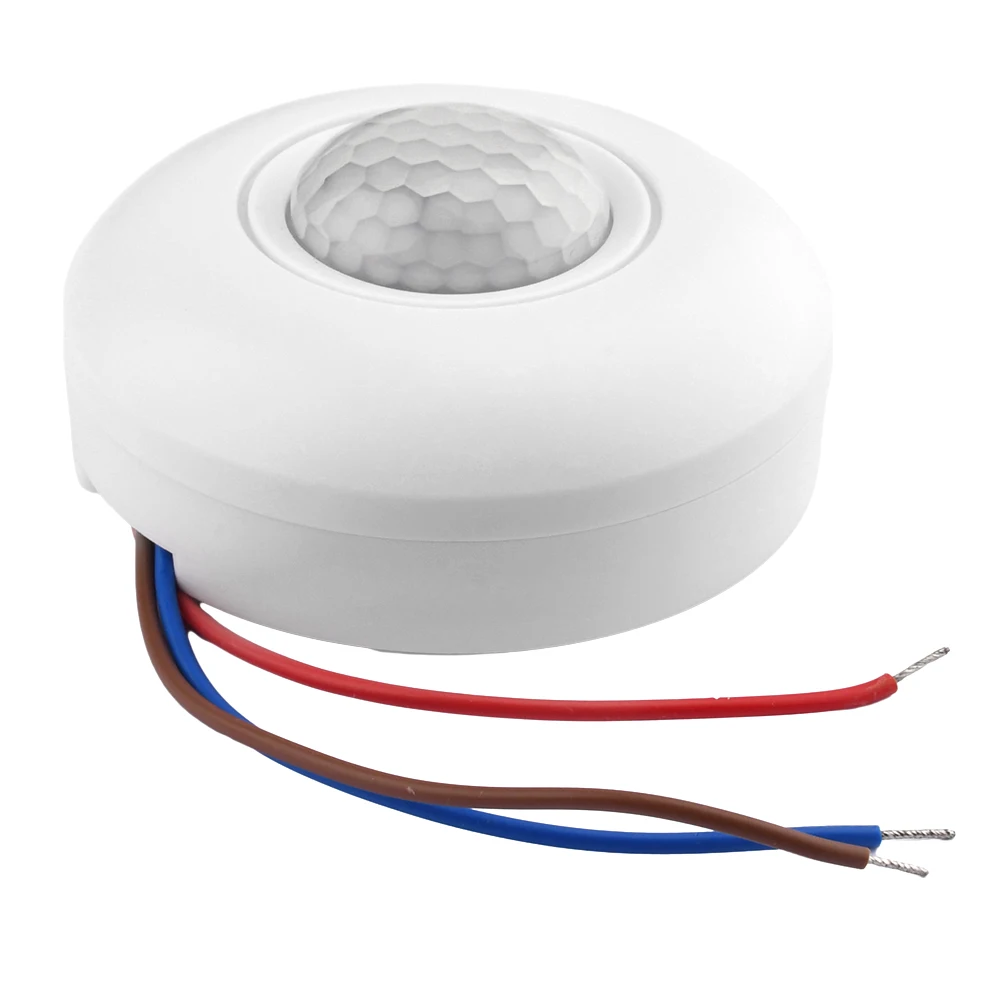 AC85-265V مفتاح مستشعر الأشعة تحت الحمراء البشرية الذكية مفتاح مستشعر السقف للسقف 360 ℃   مفتاح ضوء مستشعر الحركة بالجملة