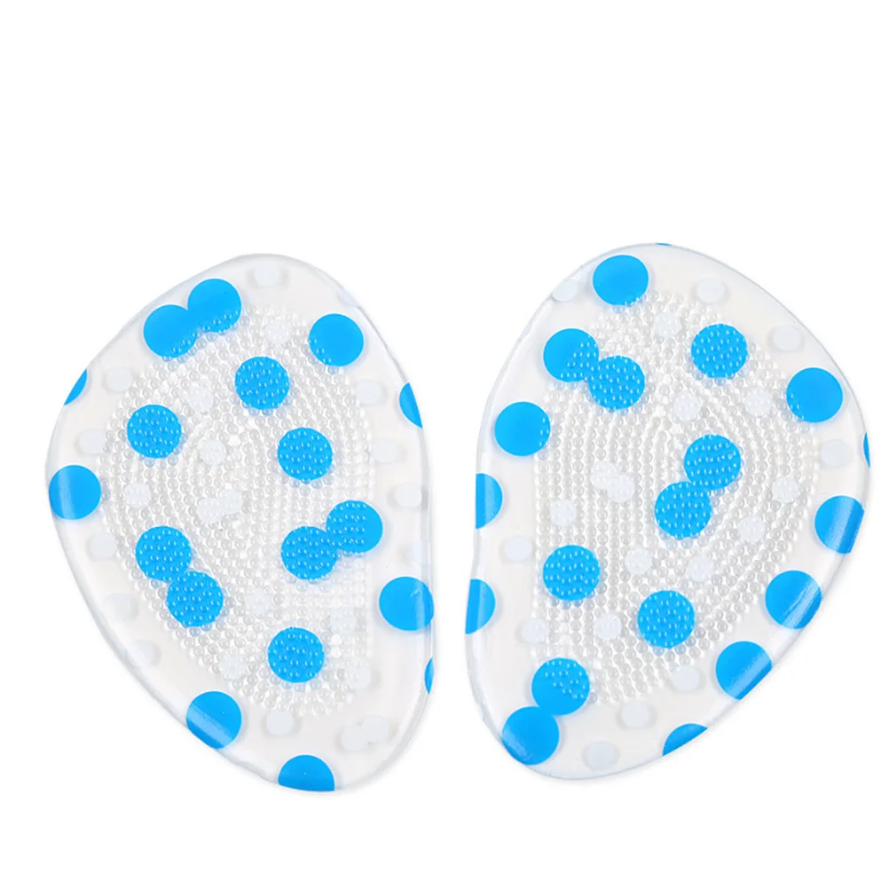 

3pcs Gel Forefoot Pads Self-Adhesive Shoe Insoles For High Heels Arch Support Foot Pain Relief Cushion Blue Pink Purple
