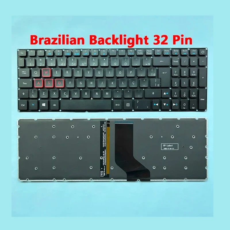 Imagem -02 - Xin-la-sp-fr-br Teclado Retroiluminado do Portátil Acer Predator Helios 300 Ph31551 Ph317-51 Ph317-52 G3-571 G3-57272yf