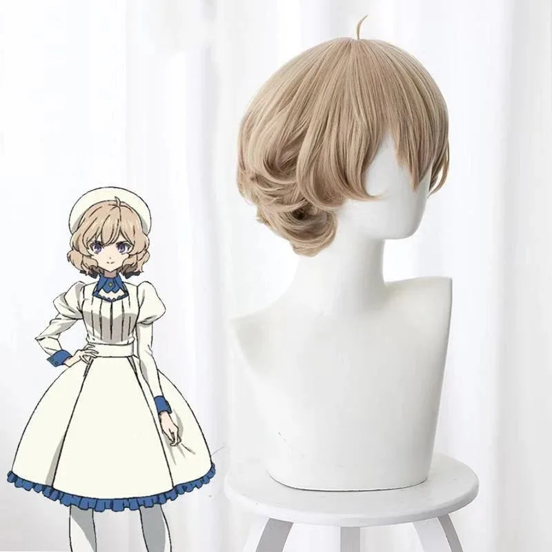 

2025 11 Iwanaga Kotoko Invented Inference Women Linen Brown Anime Cosplay Wig Heat Resistant Synthet