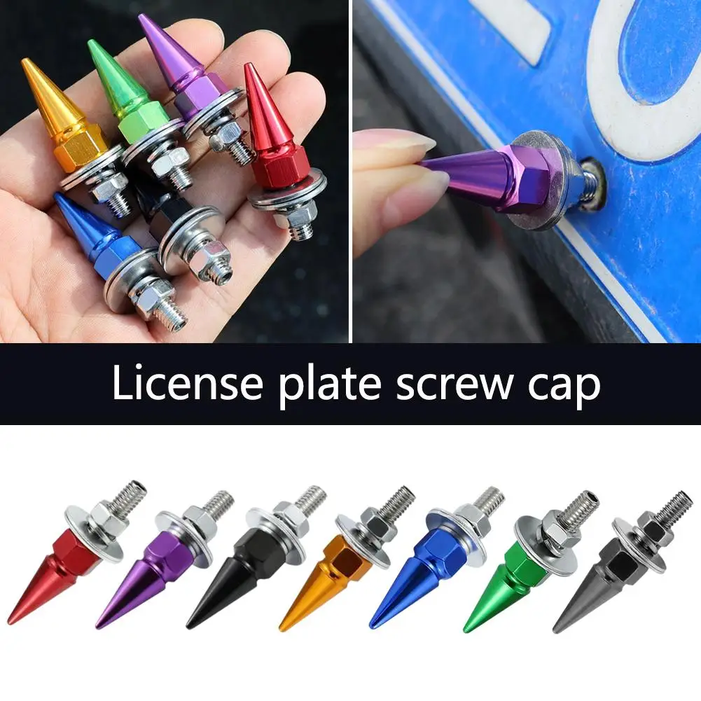 1pc Aluminum Sporty M6 Bumper Screw CNC Car Styling License Plate Bolts For Washer Bolt Engine Bay Dress Up Kit S0G8