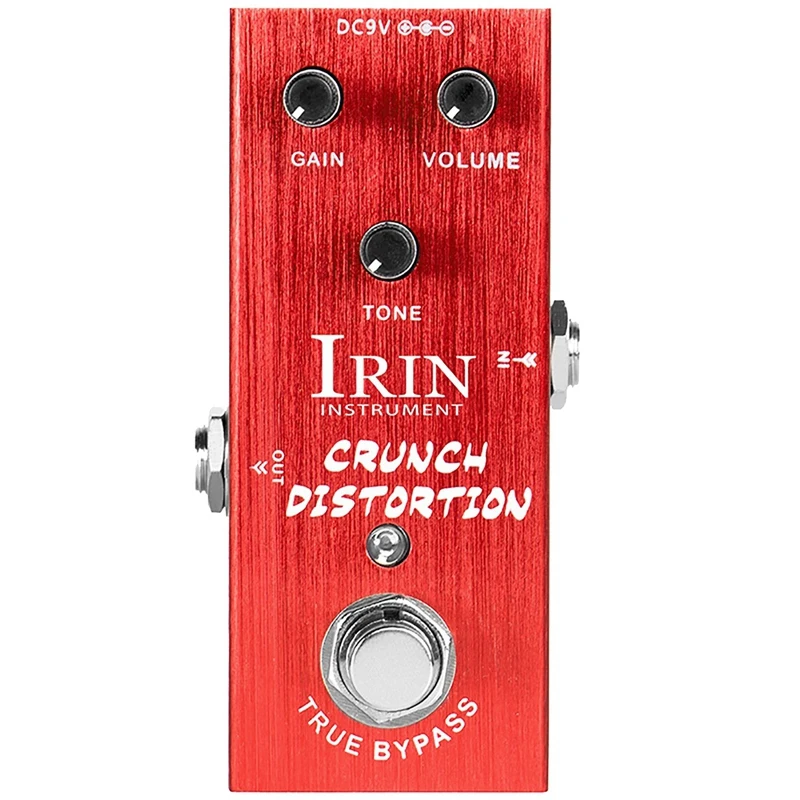 IRIN Electric Guitar British Distortion Effector Chorus Professional Single Block Effector Brushed Red