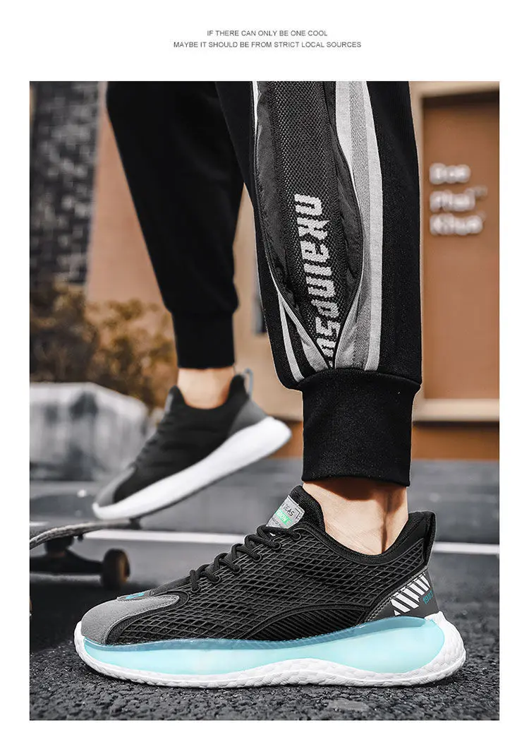 Breathable Men Sports Casual Shoes Fashion Air Mesh Light Sneakers Size 39-44