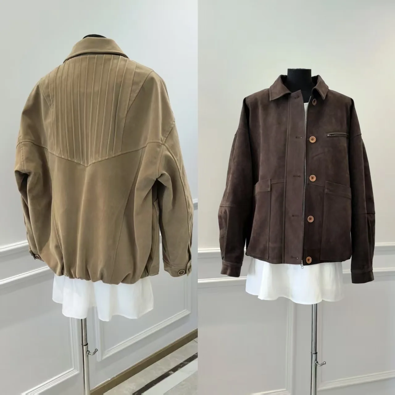 

Женская осенне-зимняя однобортная свободная куртка с отложным воротником и длинными рукавами, женская уличная одежда, верхняя одежда с отложным воротником, топ