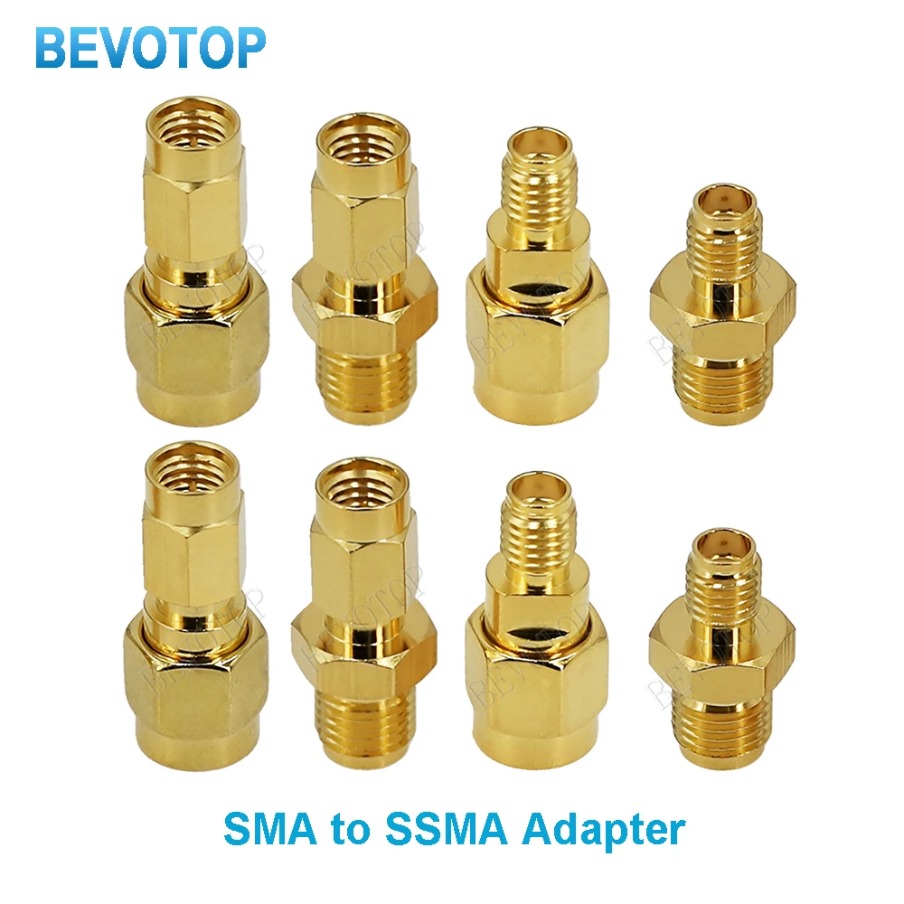 10PCS SMA to SSMA Mini Male/Female to Male/Female Straight Adapter RF Coaxial Connectors High Quality Coaxial Connectors