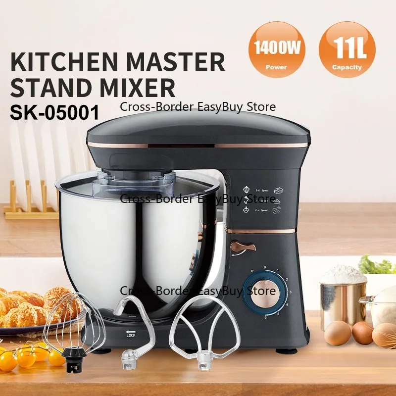 

Home Electric Dough Mixer, Chef Cream Mixer, Egg Beater Food Processor 11L