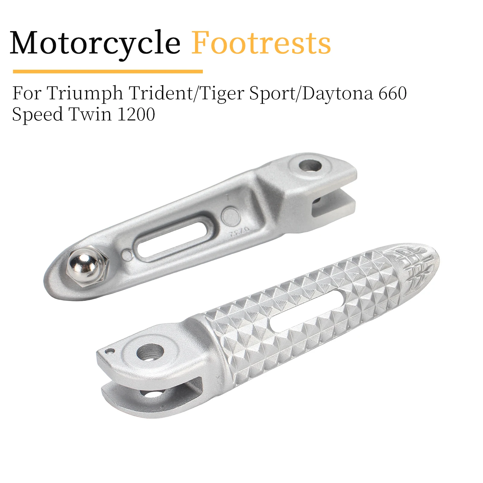 1 Pair Front Rider Pedals Footrest For Triumph Trident 660  Daytona 660 Tiger Sport 660 Speed Twin 1200 Motorcycle Accessories