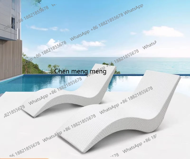 

Outdoor rattan loungers hotel swimming pool leisure loungers balcony garden villa courtyard nap bed